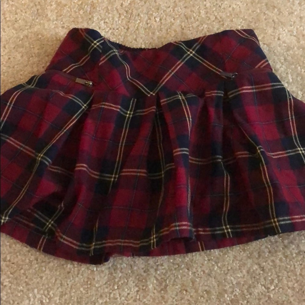 Plaid mini skirt